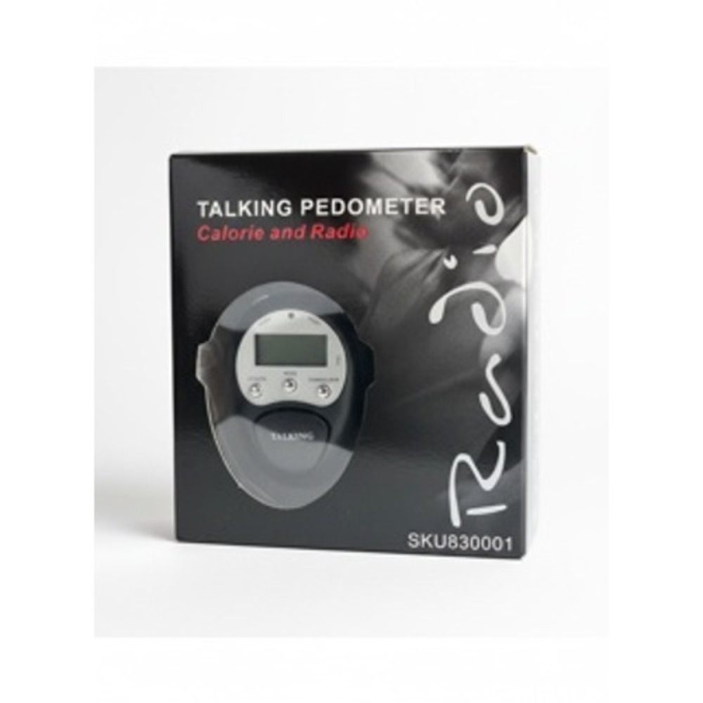 Talking Pedometer with FM Radio Calorie Counter Fitness Tracker SKU830001 New